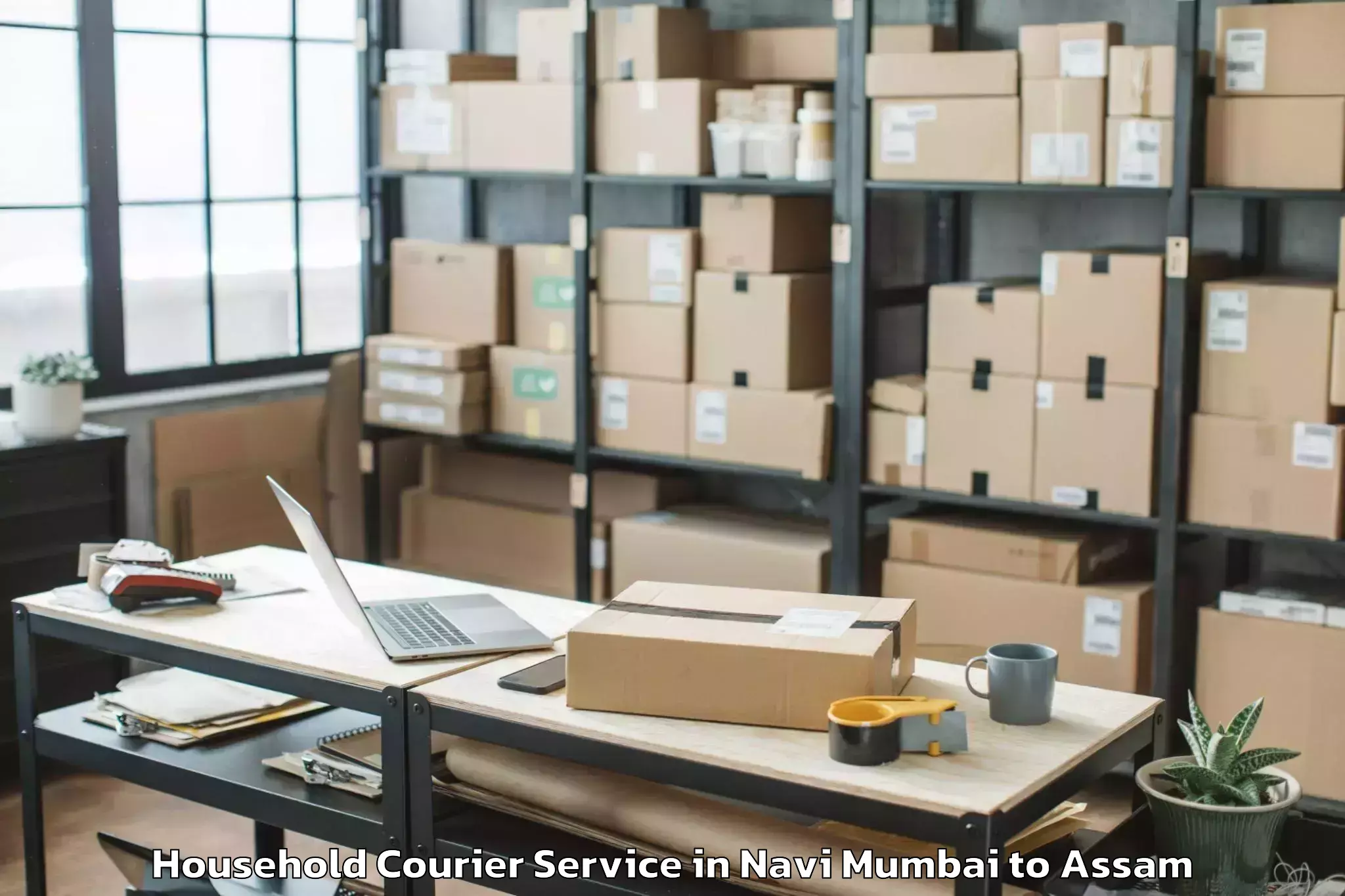 Hassle-Free Navi Mumbai to Dhing Town Household Courier